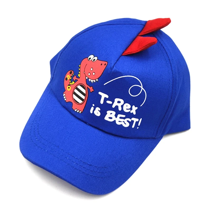 Boys Girls Kids Cute Animated Dinosaur Colourful Baseball Cap Summer Hat