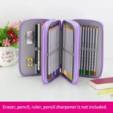 Bianyo 52Holders 3 Layer Handy School Pencils Case Large Capacity Colored Pencil Bag Gel Pen Case For Student Gift Art Supplies large capacity 120 holders 4 layer portable school pencils case canva colored pencil bag school astuccio for gifts art supplies