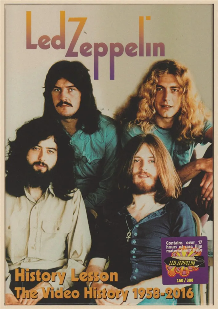 Led Zeppelin рок-музыка постеры/Led Zeppelin музыка классический постер Винтажный стиль стены крафт-бумага плакат домашний художественный бренд - Цвет: 13