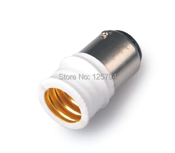 Free shipping BA15d to E14 adapter B15 to E14 screw base