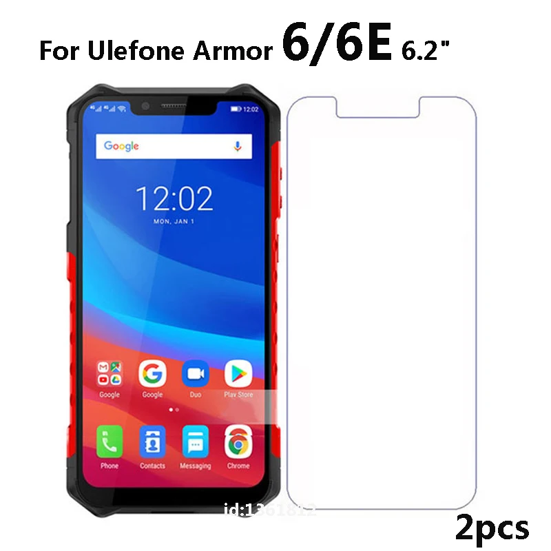 

For Ulefone Armor 6E Tempered Glass Protective Film For Ulefone Armor 6 E Glass Screen Protector Mobile Phone Glass 6.2 inch