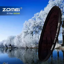 Инфракрасный ИК-фильтр Zomei 680nm 720nm 760nm 850nm 950nm ИК-фильтр 37 мм 49 мм 52 мм 58 мм 67 мм 72 мм 82 мм для объектива зеркальной камеры
