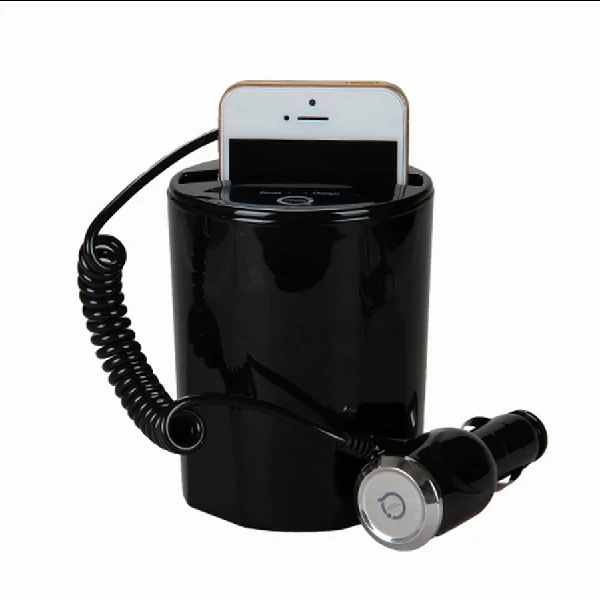 48sets C3 car wireless charger NEW design car cup holder QI transmitter for Car hole specially