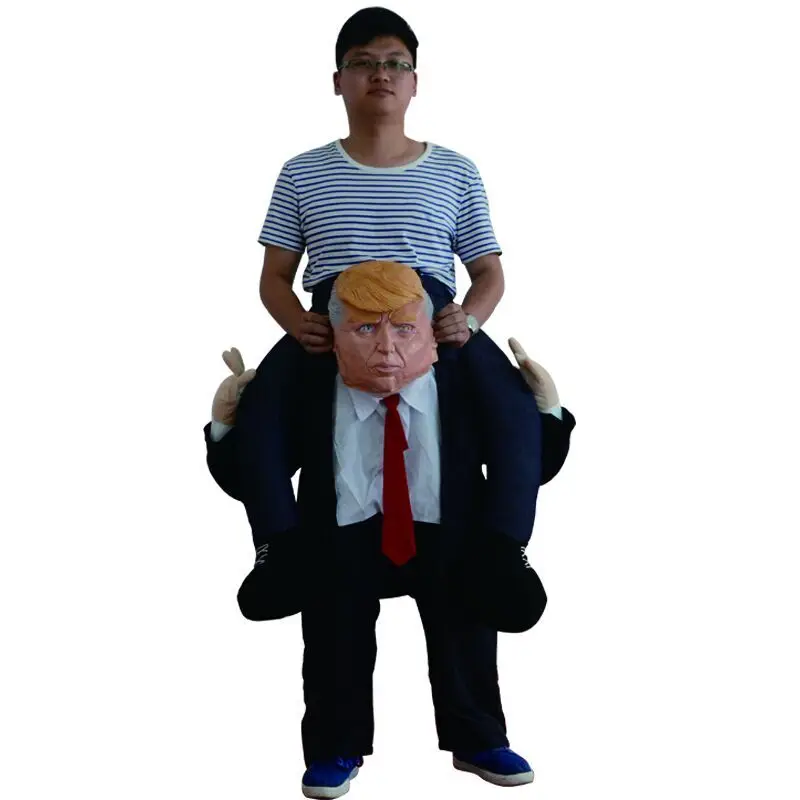 Забавный костюм всадника Дональда Трампа 2017 новые надувные костюмы для взрослых