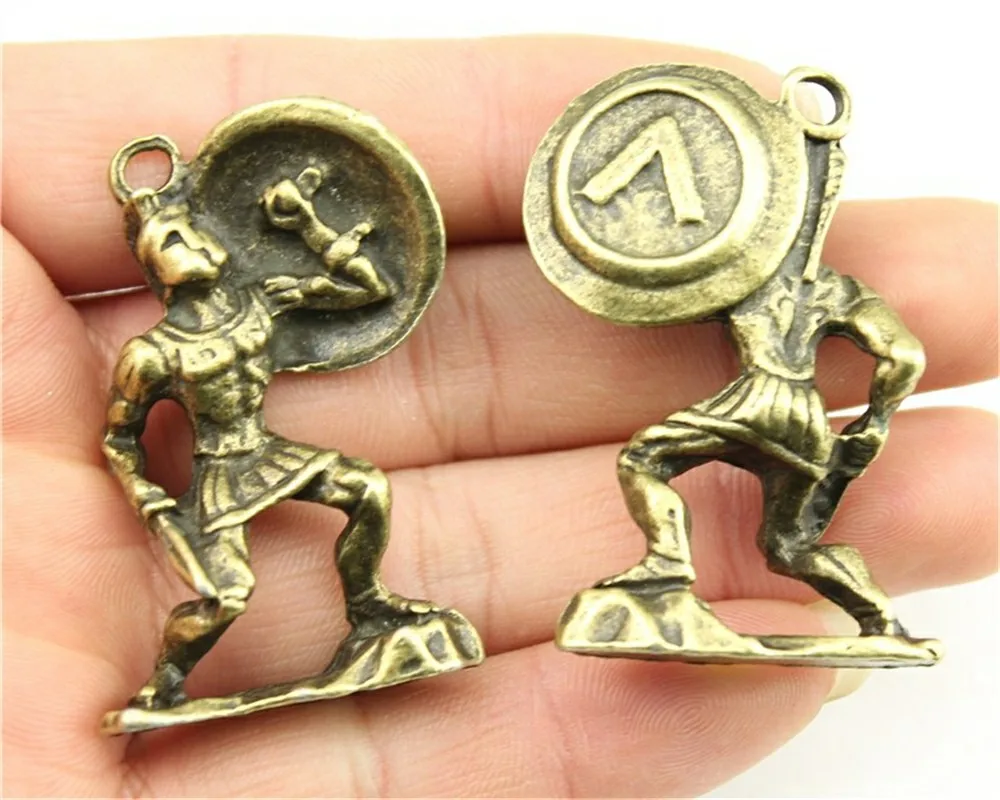 

WYSIWYG 1pcs 48x26mm Vintage Soldier Pendants Charm For Jewelry Making Antique Bronze Color Soldier Pendants Charm Soldier