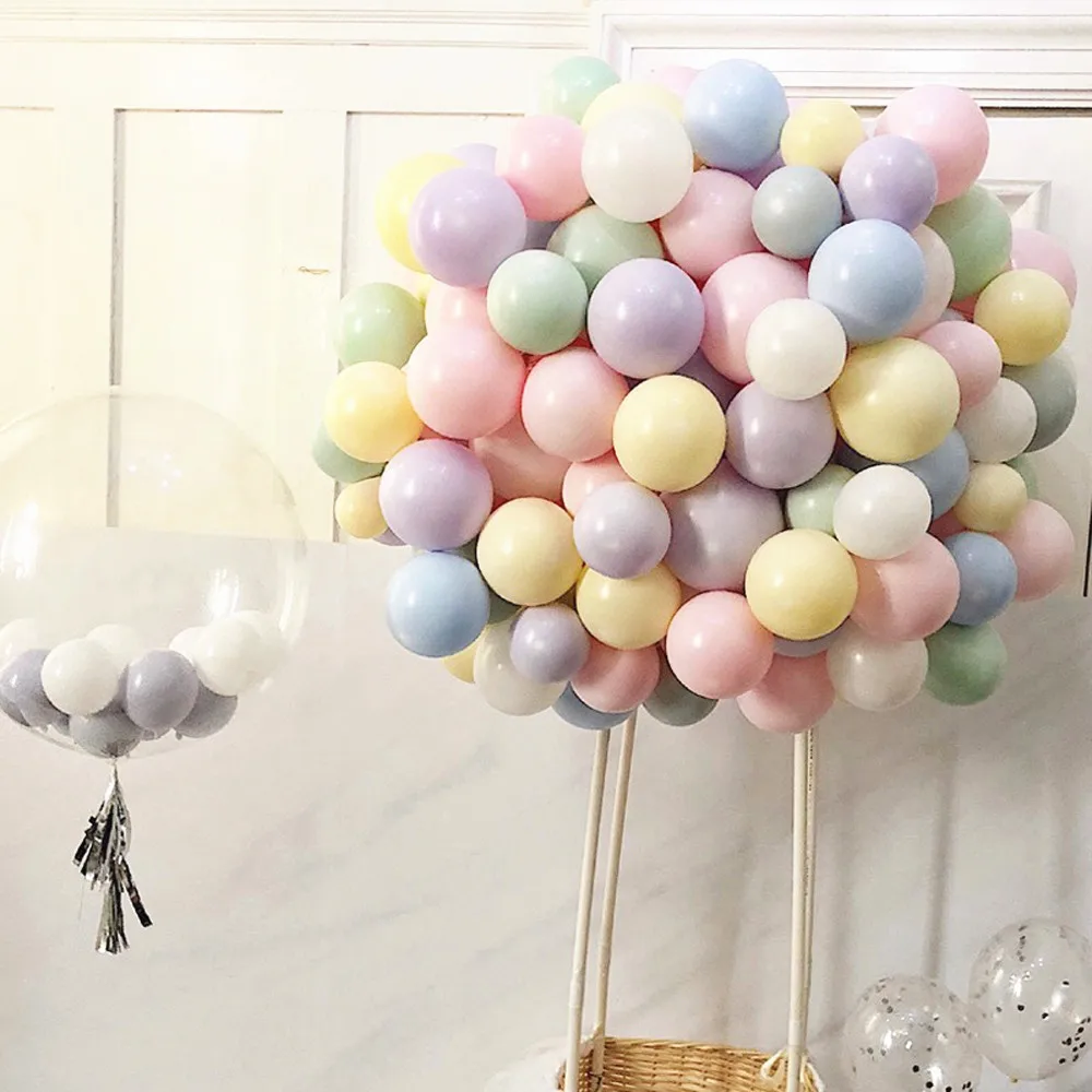 

20PCS 2.2 Gram Macarons Latex Helium Balloon Wedding Room Party Ball Kid Child Toy Wedding Decoration 10 Inch Balloon Q001-10
