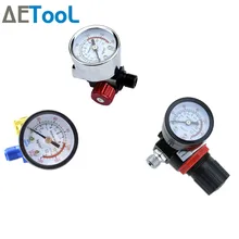 Пневматический пистолет-распылитель AETool, регулятор давления, автоматический распылитель для краски, Регулятор воздуха, пистолет-распылитель, регулируемый регулирующий манометр, инструмент для воздуха