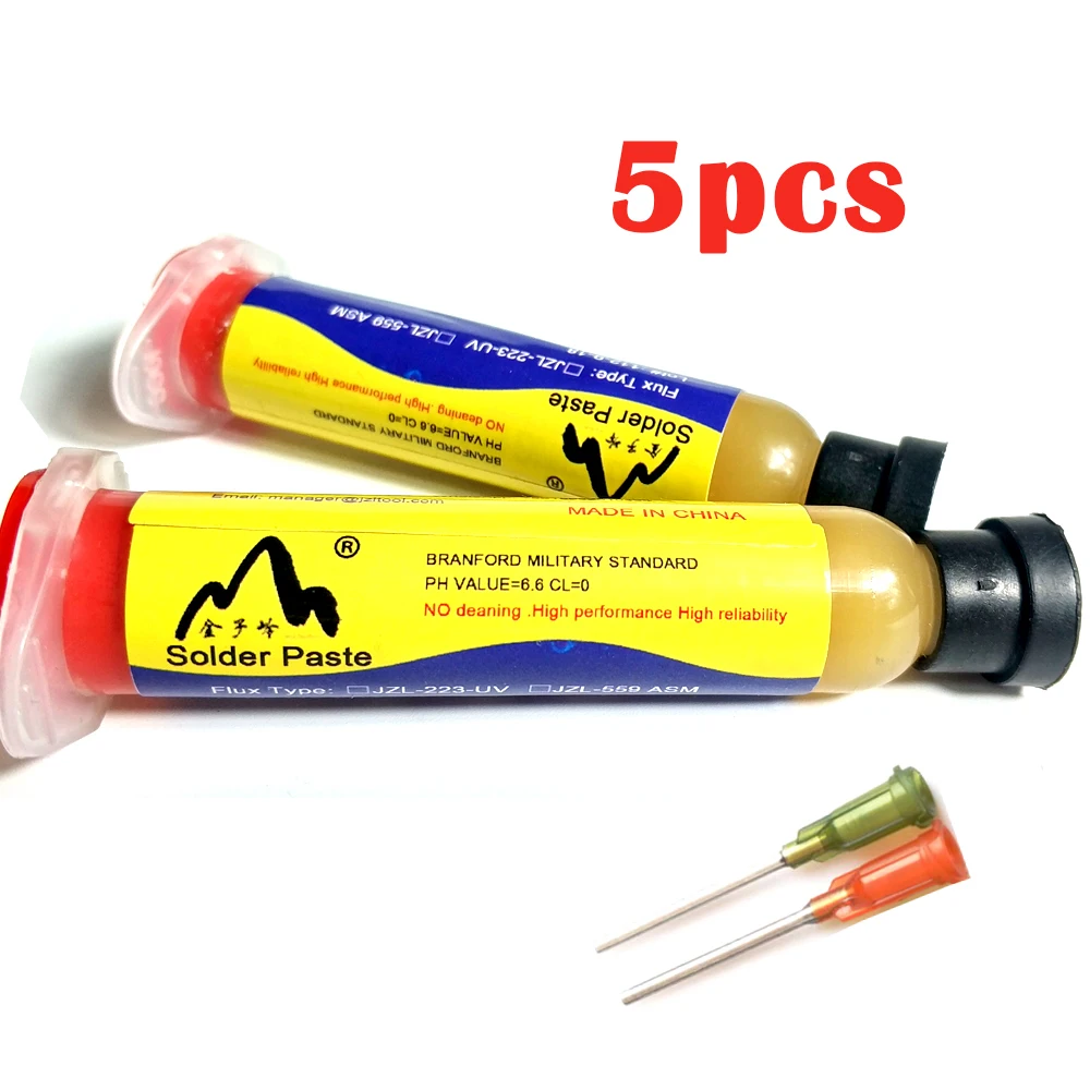 

Solder paste High Quality Help Solders Paste Solder Pastes Flux JZL223-10CC ASM Oil Cylinder Welding Not conductive Flux Needles