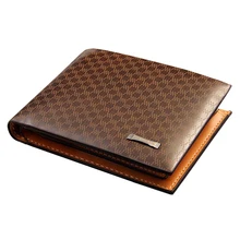Nueva marca Plaid diseñador corto hombres de carteras monedero de cuero para hombre con hombre titular de la tarjeta del bolso del dinero