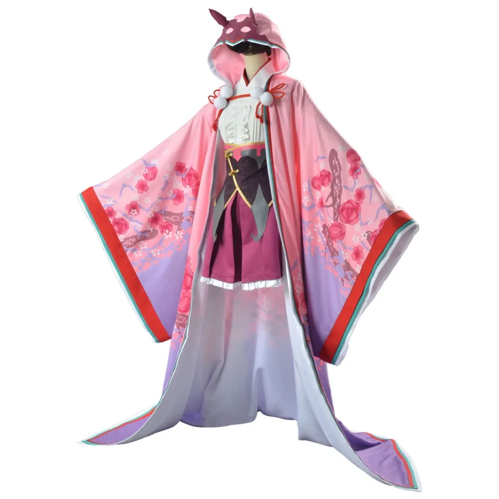 Fate Grand Order FGO Osakabehime наряд кимоно Косплей Костюм Полный комплект
