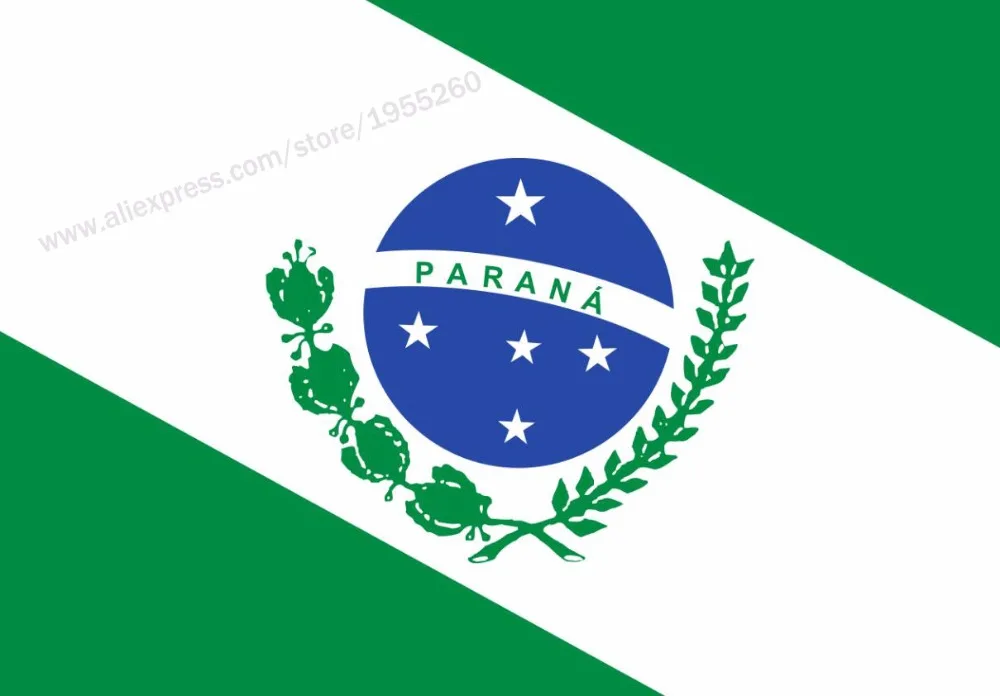 Флаг Парана 3x5 футов 90x150 см Бразилия государственные флаги баннеры