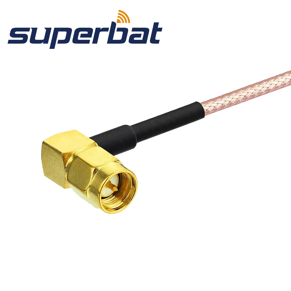 SMA Right Angle to Male Right Angle Patch Lead RG316 Cable