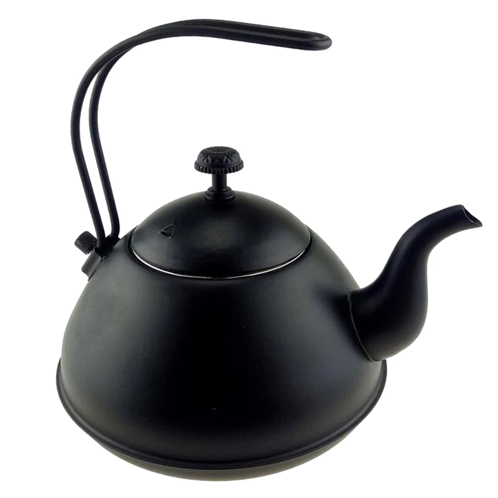 MagiDeal 2L Teakettle with Handle Stainless Steel Kettle Induction Fast Boiling Coffee Tea Pot Black