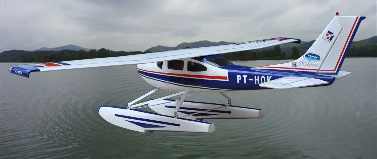 Balsa Wood amphibius tessna 182 модель радиоуправляемого самолета с фиксированным крыльем 1720
