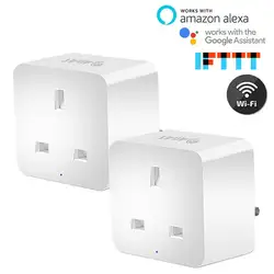 Wi-Fi Smart Plug Британский магазин беспроводной разъем управления 16A Мощность мониторинг энергии таймер переключатель Голосовое управление