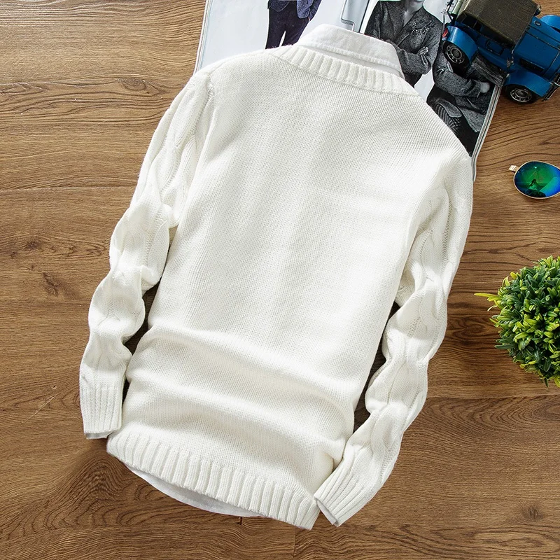 BKTrend зимний модный брендовый Повседневный толстый свитер, облегающий вязаный мужской свитер и пуловеры для мужчин MY6624