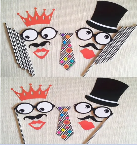 Funny Wedding Decoration Paper Crafts Diy Mask Photo Booth Props Funny Wedding Decoration Paper Crafts Diy Mask Photo Booth Props With Straws Birthday Party For In Masks From Home Garden On