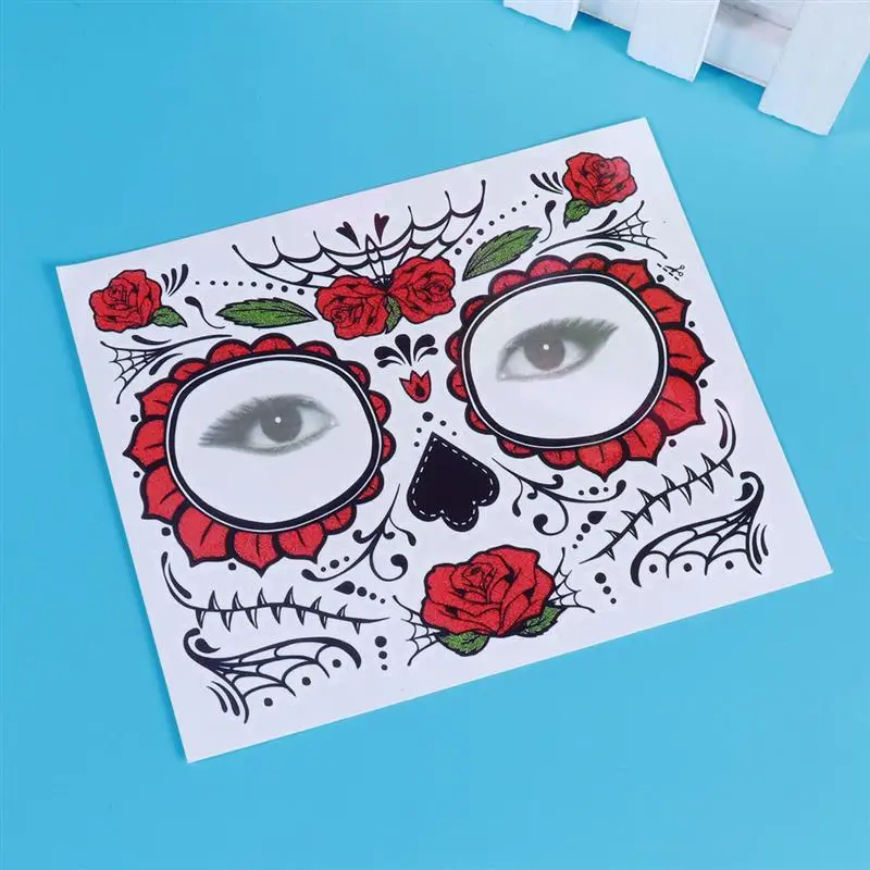 Halloween Soft Face Body Paint Stencil Reusable Temporary Tattoo Template Airbrush Painting Stencils For Halloween Women Men