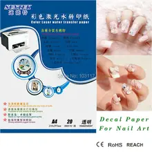 10 листов водная горка наклейка Бумага лазерный A3 Размеры трансферная печать Бумага для нейл-арта, Стикеры