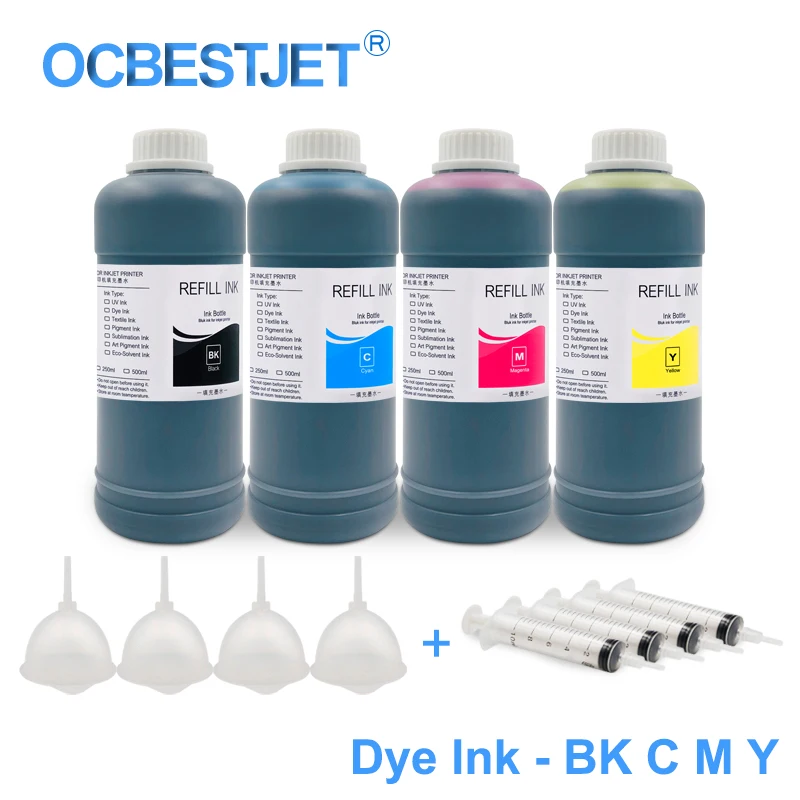 4 шт. чернила для принтера Epson L100 L110 L120 L210 L300 L355 L350 L550 L555 Stylus Pro 500 4400 B300 | Компьютеры и
