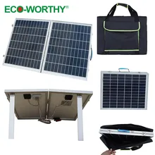 1pcs 40W 18V Foldable Polycrystalline Solar Panel with Panel Bag for Camper, convenience outdoor