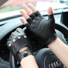 2022 The Latest High-Quality Semi-Finger Genuine Leather Gloves Men'S Thin Section Driving Fingerless Sheepskin Gloves M046P-5 ► Photo 3/6