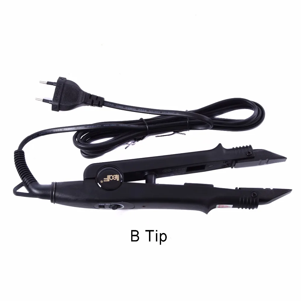 Adjustable Temperature Professional Hair Extension Fusion Iron Heat Connector Wand Iron Melting Tool+EU outlet