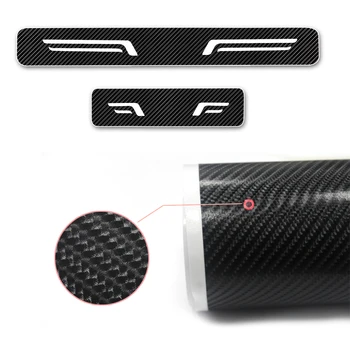 

Universal Car Styling 4D Carbon Fiber Vinyl Sticker Car Door Sill Protector Scuff Door sill guard Car Accessories