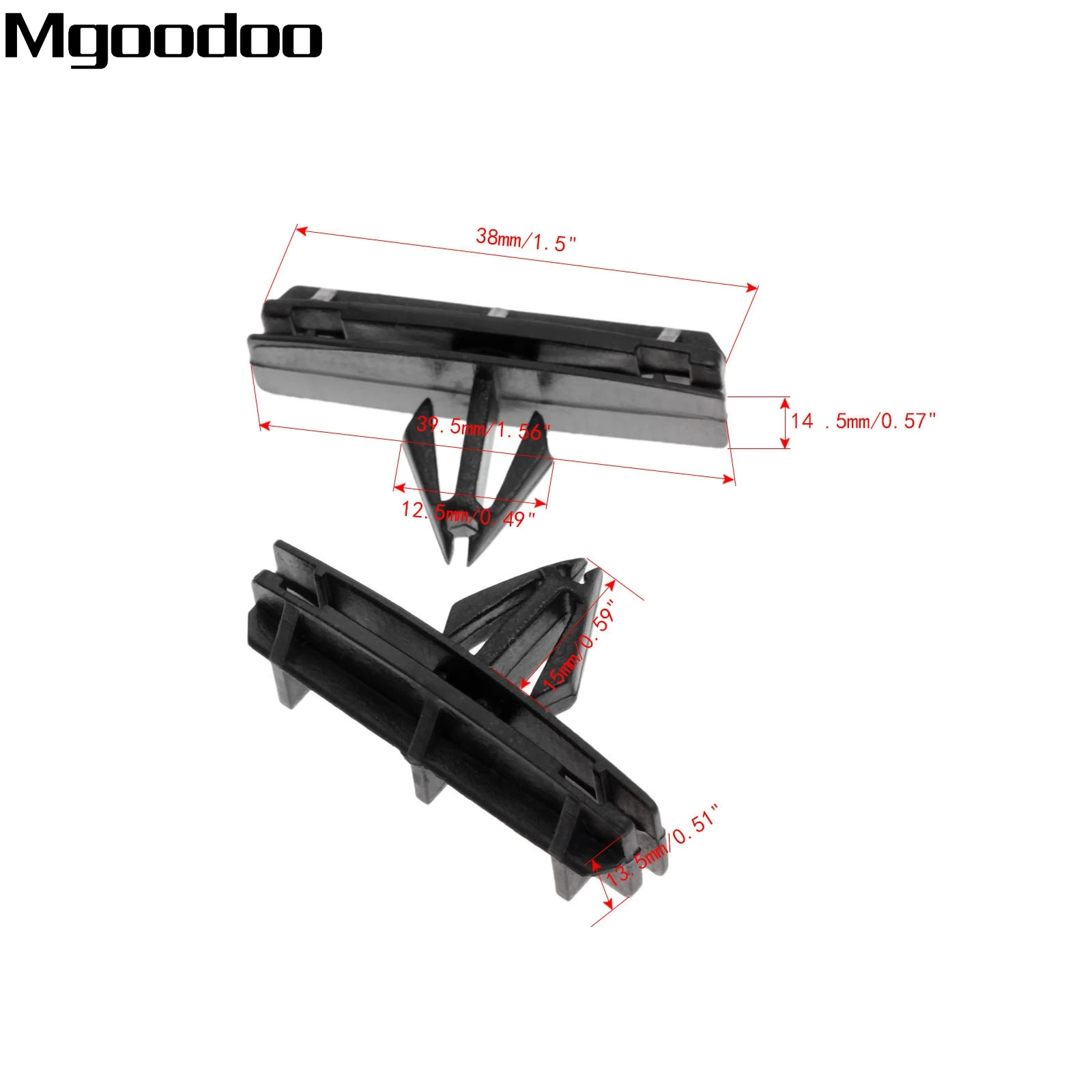 30x Bumper Fender Clip Blk Nylon Retainer Plastic Rivet For Jeep JK 68039280-AA