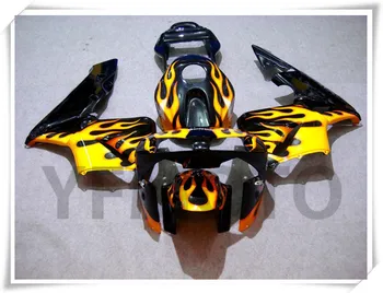 

Motorcycle Black+ Flame Fairing Kit For HONDA CBR600RR CBR 600RR CBR600 RR 2003-2004 ABS Plastic +4 Gift