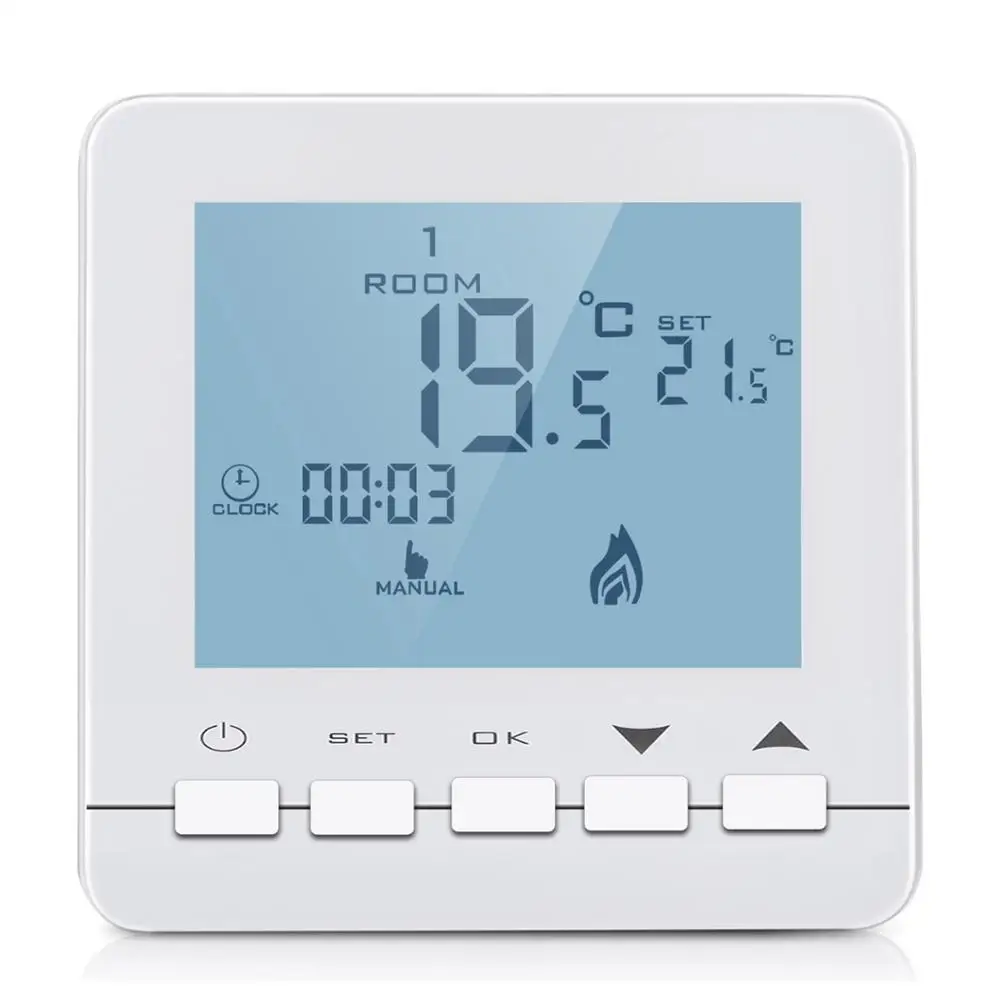 Дистанционное управление температурой wifi комнатный термостат для нагрева воды/термостатическое управление клапаном радиатора - Color: NO WIFI Thermostat