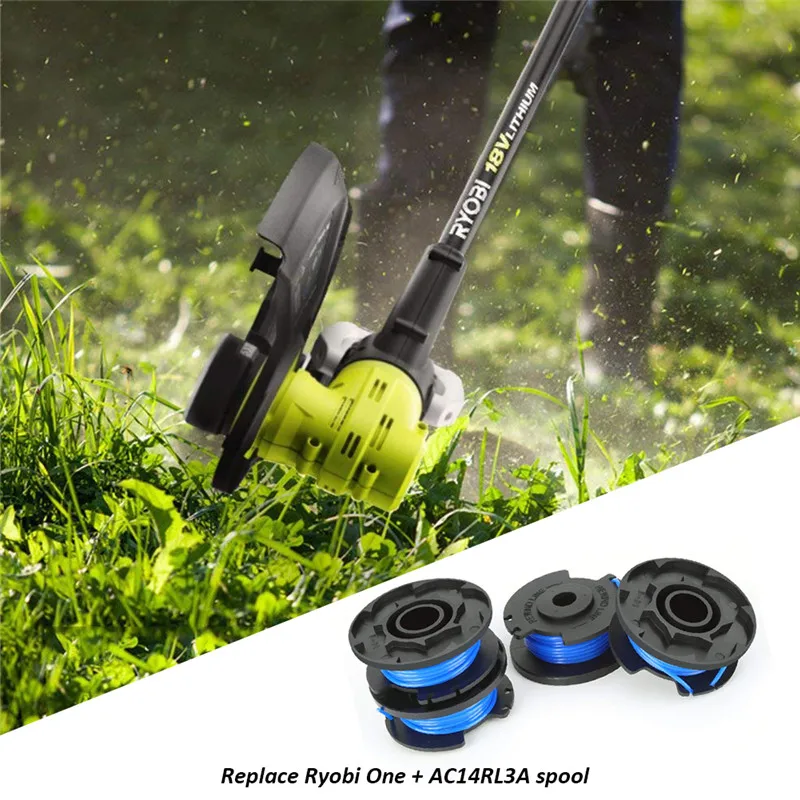46 PCS Auto Feed Line String Trimmer Rope Replacement Spools For Grass Cutter Ryobi One+AC14RL3A Lawn Mower Accessories (1)