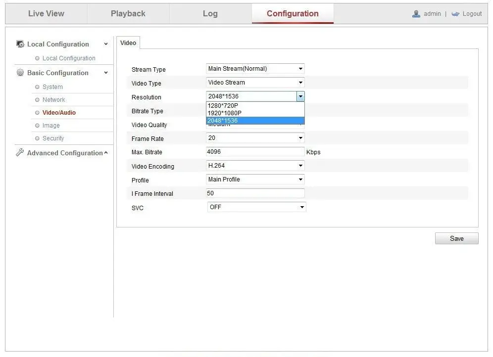 Configuration Video.Audio_Copy