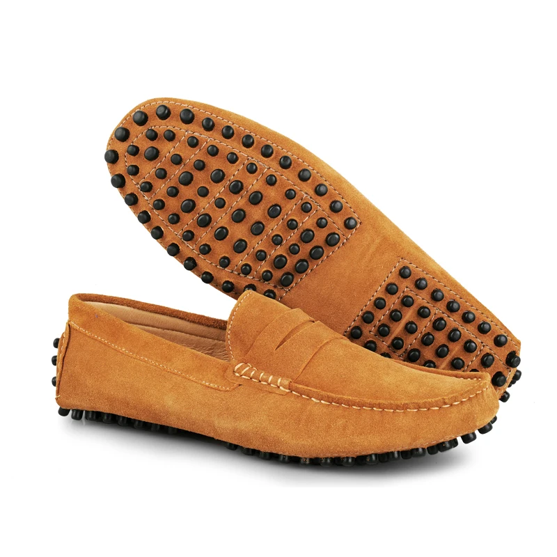 De Camurça amarelo Casual Homens Apartamentos 2017 Slip Sapatos Brand royalblue Preto New Dos Preto Blue marrom Mocassins Luxo navy on Vanmie cinza Couro vermelho qx7zwAPP