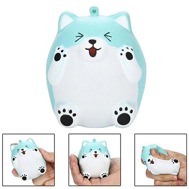 Декомпрессионная игрушка, сжимающиеся болотного цвета Jumbo Cute cat ароматизированный медленно поднимающийся крем Изысканная детская мягкая