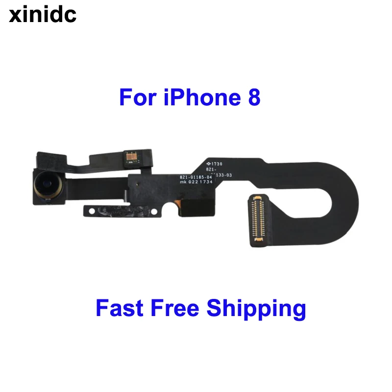 

Xinidc 1pcs Front Camera for iPhone 8 Light Proximity Sensor Flex Cable Facing Module Replacement Parts Free Shipping