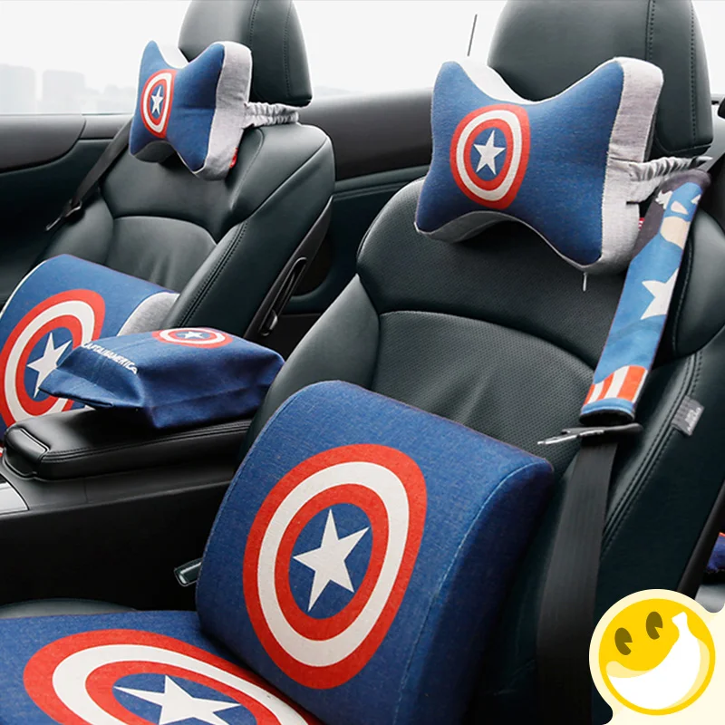 

Car Headrest Neck Pillow For Marvel Auto Neck Protection Rest Pillows For Cushion Memory Cotton