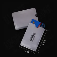 4/цвет 10/шт Cedit em rfid карты рукав протектор против сканирования анти-магнитный Алюминий фольга держатель карты контроля доступа белая карта