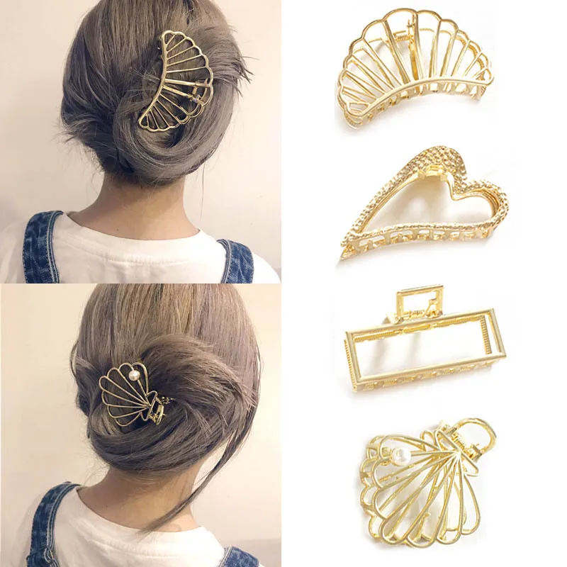

1 Pcs Women Metal Hair Claw Hair Clips Lady Barrette Styling Accessories @M23