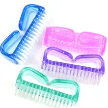 GUHEHARD Plus пластиковая ручка для очистки ногтей щетка для очистки пыли инструмент для маникюра педикюра