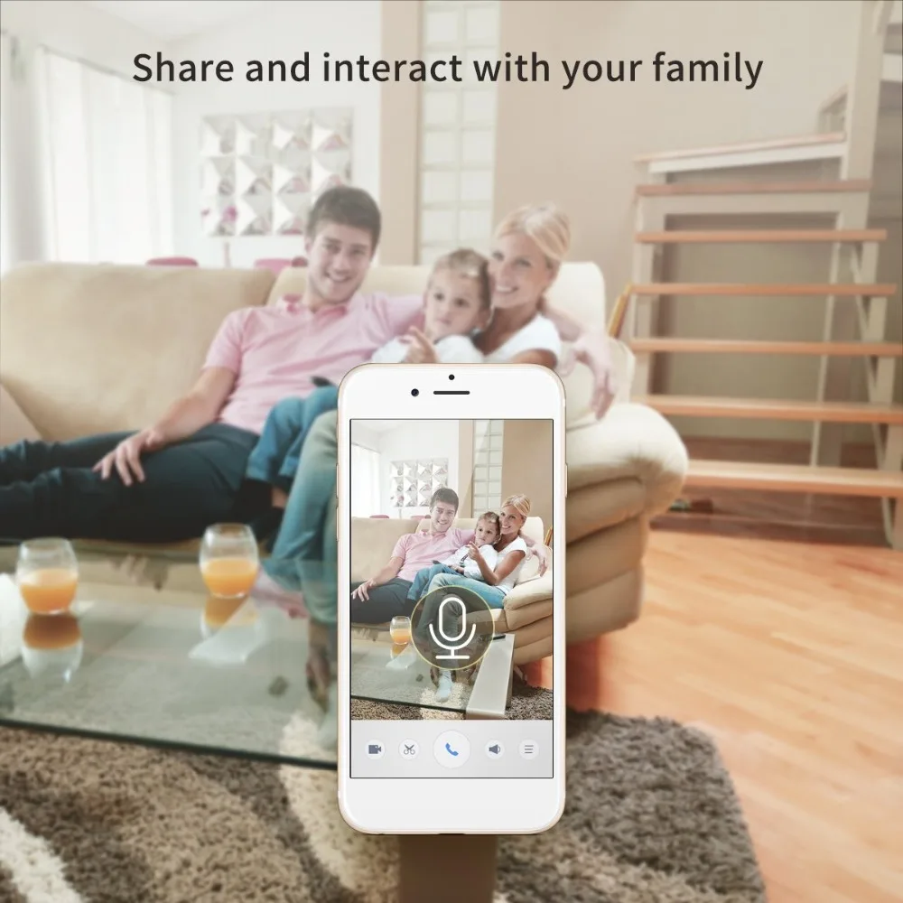 Seculink 1080P Home IP Camera Pan/Tilt Night Vision Motion Detection Alarm 2-Way Audio WiFi Wireless Video Monitoring