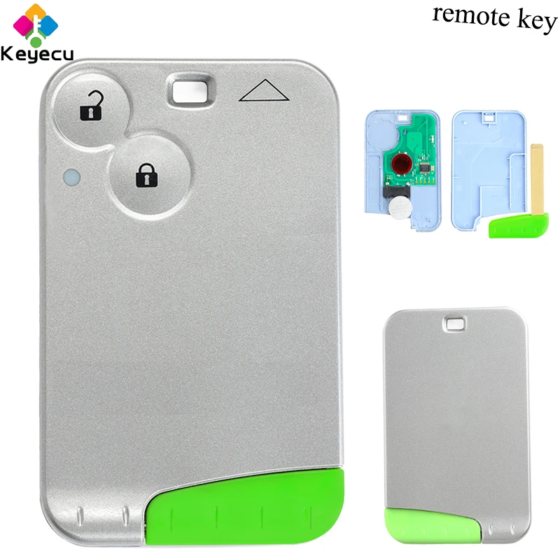 

KEYECU Replacement Smart Card Remote Car Key With 2 Buttons & 433MHz & PCF7926 Chip - FOB for Renault Laguna Espace Vel-Satis
