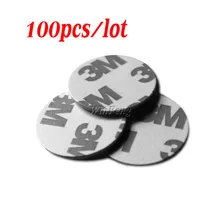 100 шт./лот 25 мм ПВХ 125 кГц RFID бирка малое Размеры TK4100 пассивный RFID Монета диск с 3M стикер на клейкой основе для доступа Управление