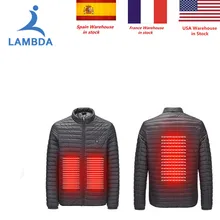 Куртка с электрическим подогревом для мужчин и женщин, жилет, теплое пальто, одежда с перьями, теплая флисовая куртка, зимняя теплая одежда