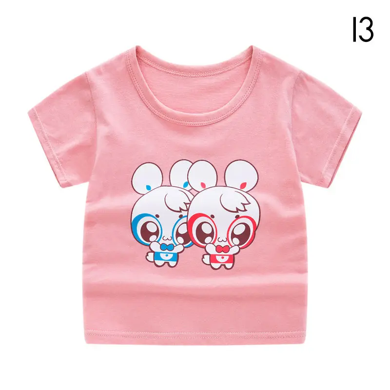 Summer Kids Boys T Shirt Crown Print Short Sleeve Baby Girls T-shirts Cotton Children T-shirt O-neck Tee Top Boy Clothes DX-BS10 children's t shirt sizes by age	 Tops & Tees