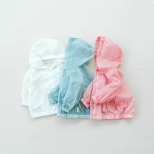 Mikistory Primavera Outwears Bebê Meninos Moda Verão Recém-nascidos Roupas Infantis Meninas Bebe Jaquetas Com Capuz Casacos de Mangas Compridas Sólida