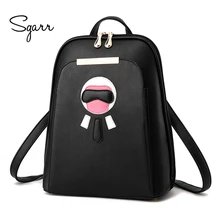 Sgarr PU кожа женщины рюкзак сумка для девочек-подростков Mochila девочек школьная сумка рюкзак Новинка; для женщин модные рюкзаки