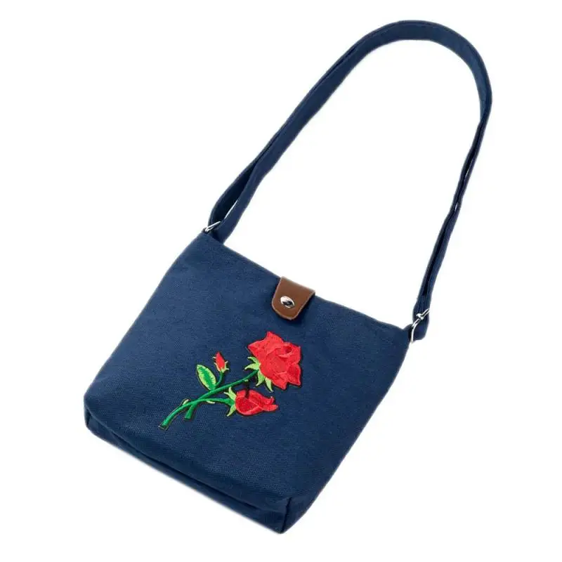 Xiniu холщовая модная дамская сумочка женские сумки с вышивкой, через плечо почтовая сумка повседневные женские сумки женская сумка-мессенджер - Цвет: B
