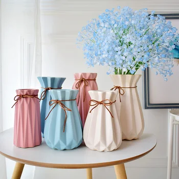 

flower vase nordic decoration home accessories modern maison vases for flowers party table wedding decoration white pink blue