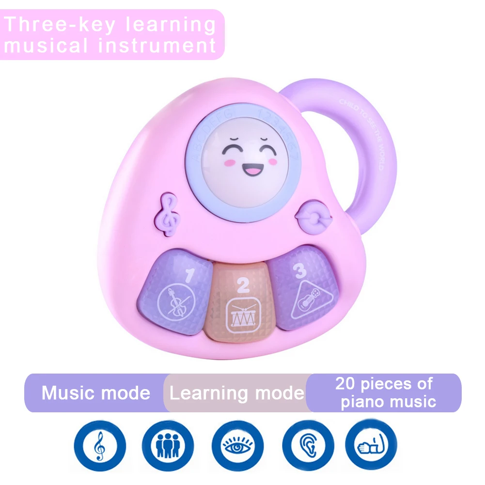 Портативный вспышка музыкальные игрушки младенческой ребенка раннего образования акустооптические Электрический музыкальный